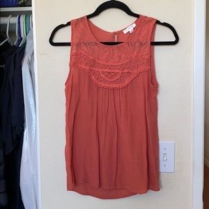 Lace & Cotton Tank Top